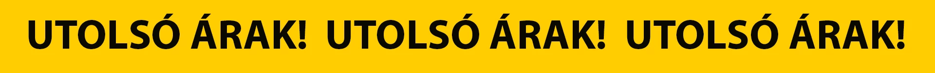 utolsó árak
