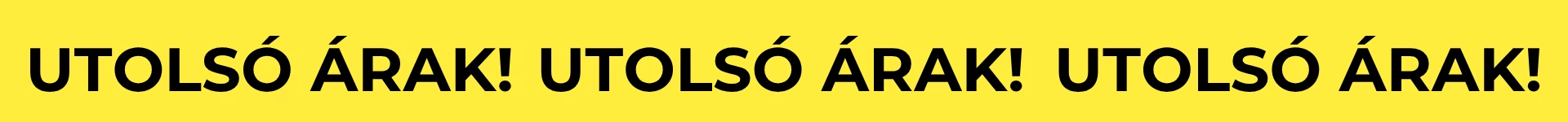 utolsó árak