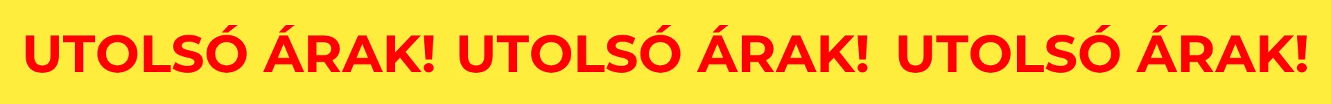 utolsó árak