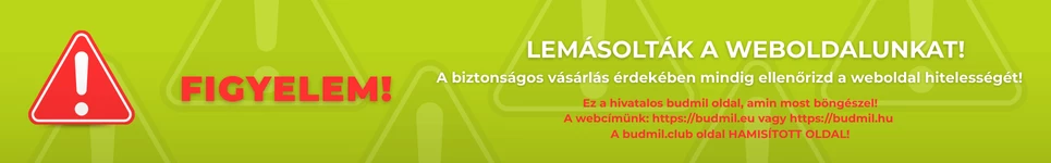 FIGYELEM! LEMÁSOLTÁK A WEBOLDALUNKAT! EZ A VALÓS OLDAL, AMIN MOST BÖNGÉSZEL!!! WEBCÍMÜNK: BUDMIL.EU vagy BUDMIL.HU