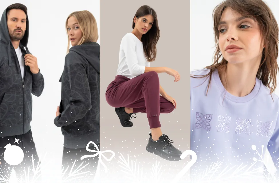 Kényelmes melegítő szettek a ünnepi relaxhoz